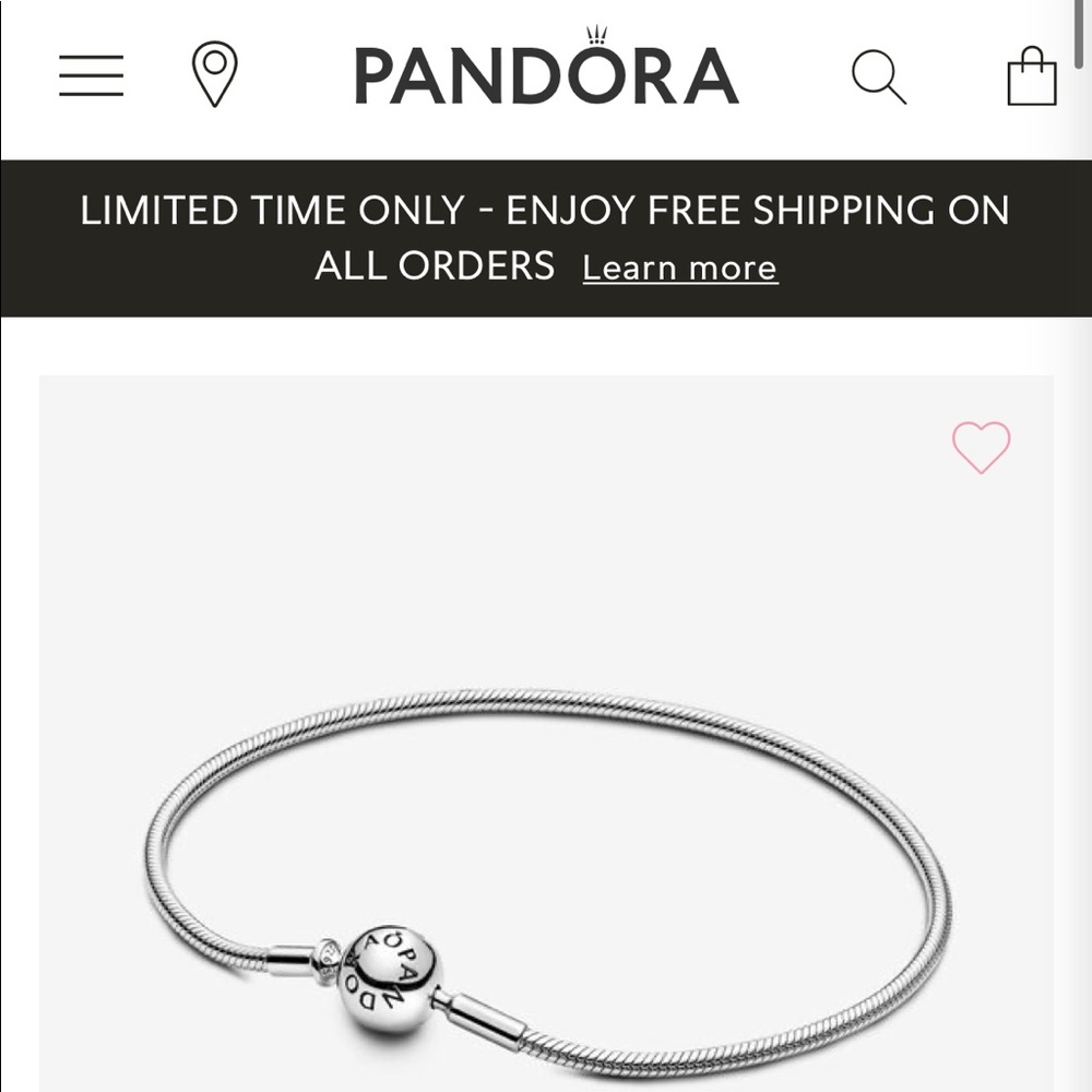 Brand New Pandora Charm Bracelet